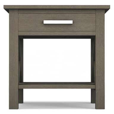 SIMPLIHOME Kitchener SOLID WOOD 21 inch Wide Square Contemporary End Side Table in Farmhouse Grey for the Living Room and Bedroom - Image 6