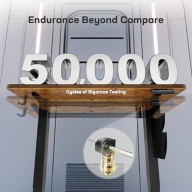 Marsail Standing Desk 55"x24" Adjustable Height Electric Standing Desk with Storage Bag for Study Writing Work 4 Memory Preset with Headphone Hook - Image 6