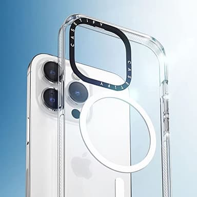 CASETiFY Clear iPhone 14 Plus Case [Not Yellowing / 6.6 ft. 3X Military Grade Drop Protection/Magsafe] - Fruit Stickers - Clear - Image 7