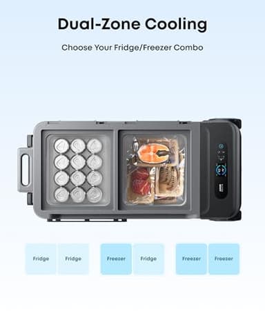 Anker SOLIX EverFrost 2 58L Cooler, 61 qt Car Refrigerator, Electric Cooler with 288Wh Battery, Powered by AC/DC or Solar, for Camping, Travel, and Fishing, -4℉ to 68℉ (Only 1 Battery Included) - Image 7