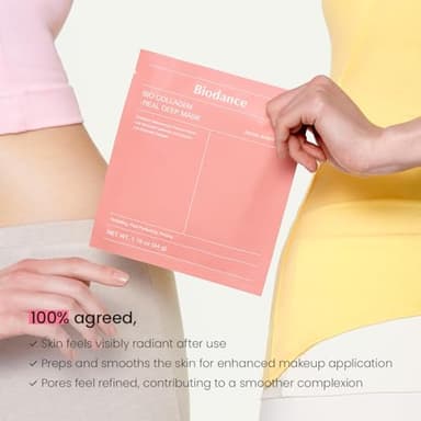 BIODANCE Bio-Collagen Real Deep Mask, Hydrating Overnight Hydrogel Mask, Pore Minimizing, Plumping, Elasticity Improvement, Korean Skincare, Stocking Stuffers for Teen Girls | 1.19oz(34g) x 16ea - Image 6