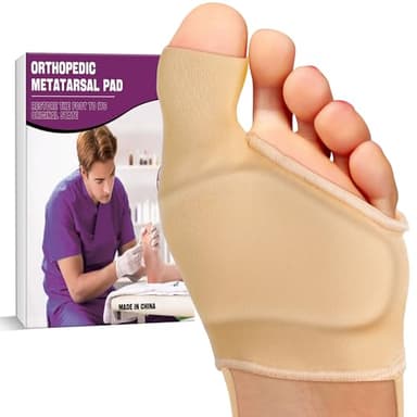 LEOWEER 4 Sizes,Extra Thick Gel Pads & Adjustable Straps for Metatarsalgia relief.Orthopedic Metatarsal Pad,Breathable Ball of Foot Cushion with Anti-Slip Heel Grip, - Image 1