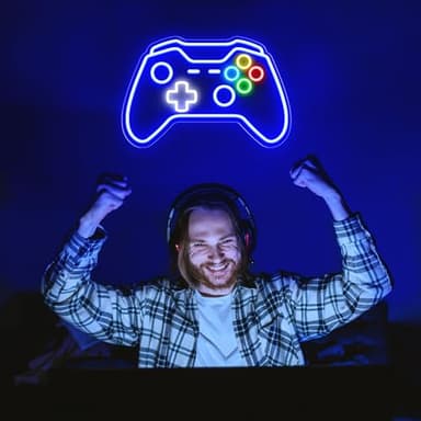 Gamer Neon Sign, Gaming Neon Sign for Gamer Room Decor, Adjust Brightness Gaming Lights for Wall, Gaming Decor for Boys Bedroom and Video Game Room - Image 8