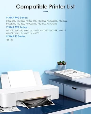 TECKKIN 240XL Black Ink Cartridge Replacement for Canon 240XL 240 XL PG-240 PG-240XL for PIXMA MG3620 MG3600 TS5120 TS5100 MG3220 MG3520 MG2120 MX472 MX452 Printer (2 Black) - Image 2