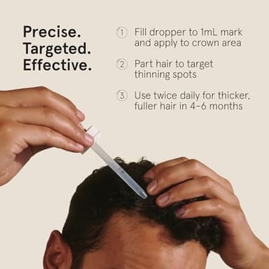 Keeps Extra Strength Minoxidil for Men - 5% Minoxidil Serum Hair Loss & Regrowth Treatment for Thinning & Bald Spots - Clinically Proven Hair Growth Products - Unscented Topical Aerosol - Image 4