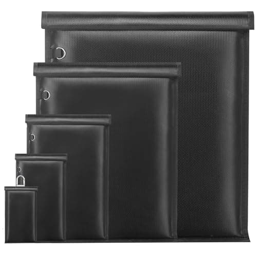 5 Pack Faraday Bags for Laptops & Tablets & Phones & Car Keys, Anti-Tracking Faraday Cage, Signal Blocker Pouch, Fireproof & Waterproof EMP Bag, Faraday Key Fob Protector - Image 1