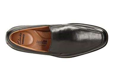 Clarks mens Tilden Free loafers shoes, Black Leather, 9 Wide US - Image 7