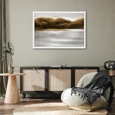 Americanflat 27x40 Picture Frame with Polished Plexiglass - White Picture Frame - Wide Photo Frames Made of Engineered Wood for Vertical or Horizontal Wall Display - Epic Collection - White - Image 7