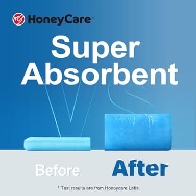 HONEY CARE All-Absorb, X-Large 28" x 34", 40 Count, Dog and Puppy Training Pads, Ultra Absorbent and Odor Eliminating, Leak-Proof 5-Layer Potty Training Pads with Quick-Dry Surface, Blue - Image 4