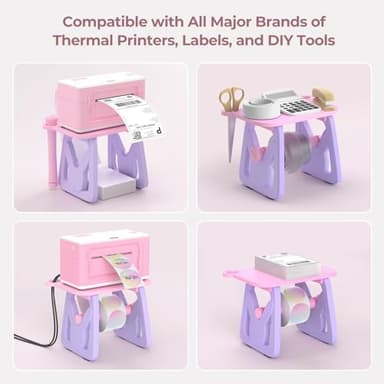 MUNBYN Label Holder for Rolls and Fanfold Labels, Thermal Sticker Holder for Desktop Thermal Printer, Accessory Supplies for Home, Office, Small Business - Image 5