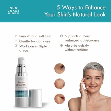 Dark Spot Diminisher, DermaBright MD, Age Spot Sun Spot Freckles Melasma Brown Spot Serum - Advanced Formula Corrector Cream for Women and Men - 1 Fl Oz (Pack of 1) - Image 3