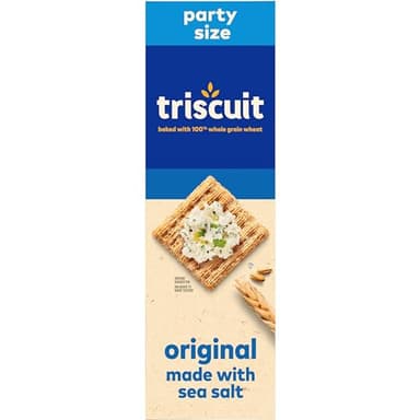 Triscuit Original Whole Grain Wheat Crackers, Vegan Crackers, Healthy Snacks, Lunch Snacks, Party Size, 17 oz - Image 17