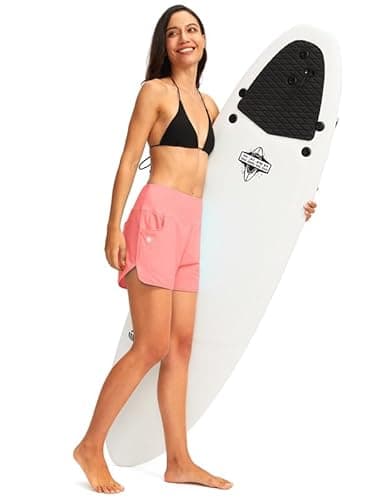 G Gradual Women's 3" High Waisted Swim Board Shorts with Pockets Quick Dry Swimsuit Bottoms Bathing Suit for Women with Liner(Hyper Pink,M) - Image 5