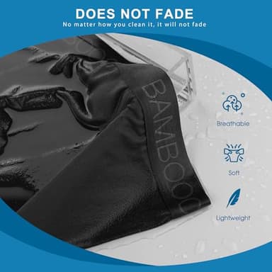 BAMBOO COOL Moisture-Wicking Soft Men's Underwear Boxer Briefs for Men With Open Fly Pouch (6 pack) XL - Image 5