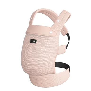Momcozy Breathable Mesh Baby Carrier, Ergonomic and Lightweight Infant Carrier for 7-44lbs with Enhanced Lumbar Support, All Day Comfort for Hands-Free Parenting, Air Mesh-Pink - Image 9