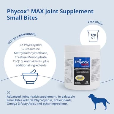Phycox MAX Dog Joint Supplement Small Bites, 120 ct - Image 3