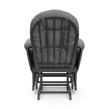 Storkcraft Premium Hoop Glider & Ottoman (Gray/Gray) — GREENGUARD Gold Certified Nursery Glider, Solid Wood Craftsmanship, Smooth-Gliding Nursery Chair and Ottoman, Award-Winning - Image 14