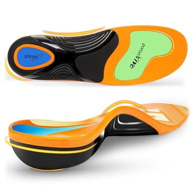 Plantar Fasciitis Insoles Shoe Inserts for Men Women, Arch Support Orthotics Inserts, 240lbs Heavy Duty Work Boot Insoles for Men Women, Relief Flat Feet, Metatarsalgia, Standing All Day - XL - Image 1