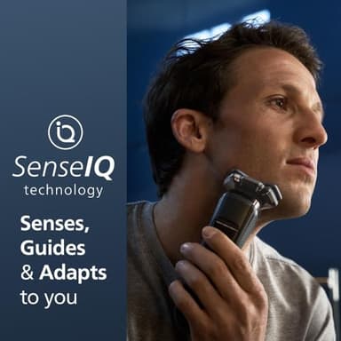 Philips Norelco Shaver Series 9400 Wet and Dry Electric Shaver, with Lift and Cut Shaving System and SenseIQ Technology, Pop-up Trimmer, Model S9606/80 - Image 2
