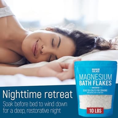 Magnesium Flakes for Bath - Magnesium Chloride Flakes - Dead Sea Salts for Soaking, 10 LBS - Image 5
