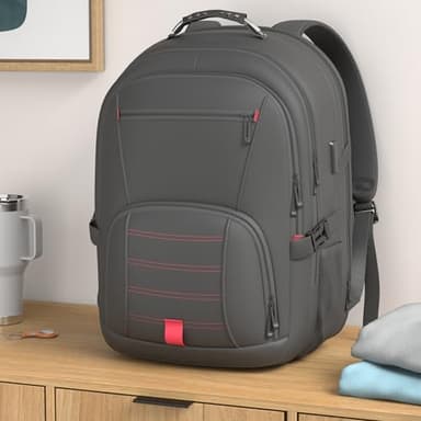 tazbuzo 50L Travel Backpack, Extra Large Backpack, Laptop Backpack for Men, big Backpack, Water Resistant TSA Approved Business Work College School Computer Bag with USB Port, Fits 17 Inch Laptops - Image 2