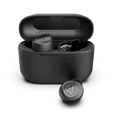 JLab Go Air Pop+ True Wireless Earbuds, in Ear Headphones, Bluetooth Earphones, 35H Playtime Ear Buds, Bluetooth Earbuds with Microphone, USB-C Charging Case, Dual Connect, EQ3 Sound, Black - Image 1
