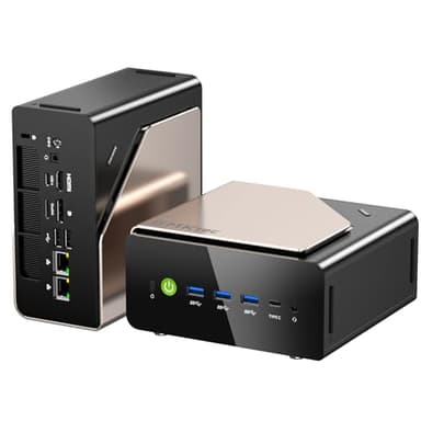 GMKtec EVO-T1 Mini PC AI Ultra 9 285H (up to 5.4GHz) 64GB DDR5 (32GB*2) 2TB PCIe 4.0 SSD Gaming Mini Computer, 3X M.2 Expansion Slots, Oculink, Quad Screen 8K Display - Image 1