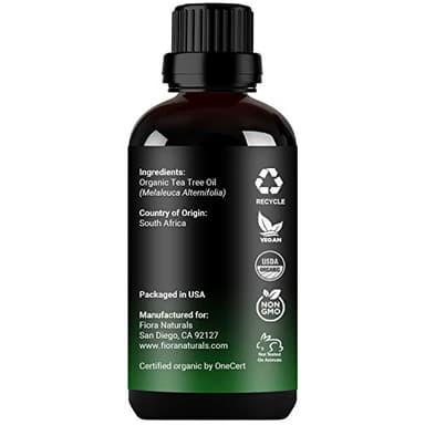 Tea Tree Oil – 100% Pure Organic Tea Tree Essential Oil for Skin, Face, Hair, Scalp, Nails, and Toenail – Therapeutic Grade Tree Tea Oil for Acne & Hair Growth – 1 fl oz - by Fiora Naturals - Image 7