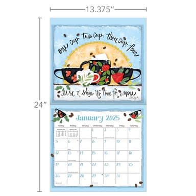 Lang, Coffee 2025 by LoriLynn Simms Wall Calendar - Image 7