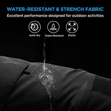 XKTTAC Men's Outdoor Quick Dry Lightweight Cargo Shorts for Hiking, Casual, Camping, Tactical, Fishing, Golf, Travel with 6 Pockets (Black, 5X-Large) - Image 3