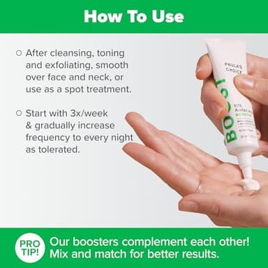 Paula's Choice BOOST 10% Azelaic Acid Booster Cream Gel Face Serum with Salicylic Acid, Oil-Free Skin Brightening Serum for Face, Fragrance-Free, 1oz - Image 3