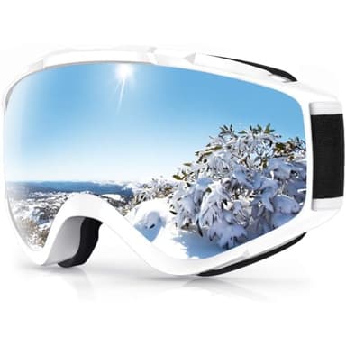 findway Ski Goggles OTG - Over Glasses Snow/Snowboard Goggles for Men, Women & Youth - 100% UV Protection - Image 1