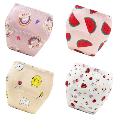 Upairy Training Pants for Boys Girls–Soft & Leak-Resistant Potty Training Underwear,Up Airy Potty Pants Comfortable for Toddlers(4PCS,M) - Image 1