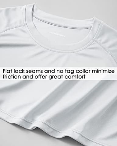 Willit Men's Rashguard Swim Shirt Short Sleeve UPF 50+ Sun Protection Shirt SPF Quick Dry Water Shirt White XL - Image 5