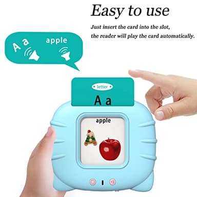 Startcan Talking Cards for Toddlers, Speech Therapy Toys Autism Toys, ABC 123 Sight Words Etc, Educational Learning Interactive Toys with Giftable Package (510-blue (New ABC+123+ 3 Songs)) - Image 2
