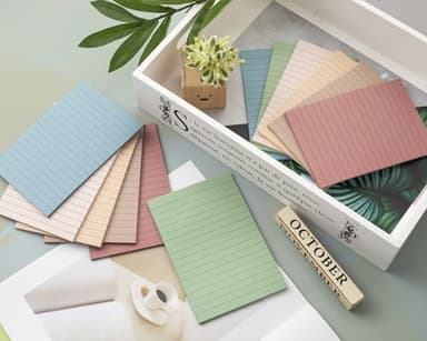 (12 Pack) Lined Sticky Notes 4x6 in Ruled Stickies Super Sticking Power Memo Pads Vintage Colors - Image 6