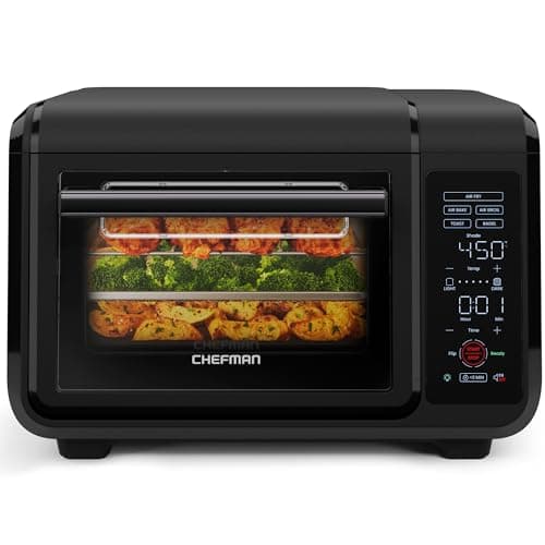 Chefman Air Fryer Toaster Oven Combo, 15 Qt. Countertop Oven for Quick & Healthy Meals, Bake, Broil, Air Fry, Toast, and Bagel Functions, 450°F Max Temp, 4 Slice Toaster Oven Air Fryer Combo - Image 1