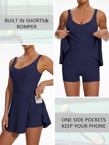 Sexyasasii Womens Tennis Dress,Summer Dresses for Women 2024 Tennis Dresses for Women Navy Blue - Image 4