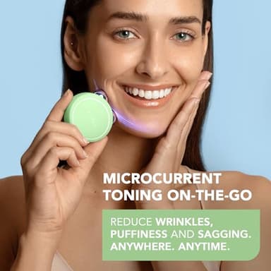 FOREO Bear 2 go - Travel-Friendly Toning Microcurrent Facial Device - for Fine Lines & Wrinkles - Anti Aging - Face Sculpting - Instant Full Face Lift - Firm & Contour - Compact Skin Care - Pistachio - Image 2
