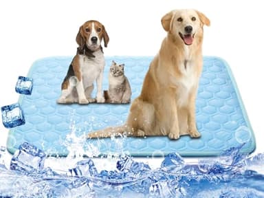 Upgraded Self-Cooling Mat for Dogs & Cats - Thicken Washable, Non-Toxic, Foldable & Non-Slip Dog Cooling mat Pet Cooling Pad for Indoor, Outdoor, Car Kids and Adults Use- Perfect for Summer - Image 1