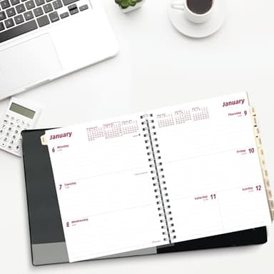 Brownline® 2025 Essential Weekly/Monthly Refill, 12 Months, January to December, Twin-Wire Binding, 8.5" x 6.75" (CB852R-25) - Image 2