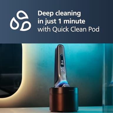 Philips Norelco Shaver Series 9000 Space Grade Edition, Wet & Dry Electric Shaver, with Lift & Cut Shaving System, Pop-up Trimmer, Cleaning Pod & 3 Cartridges, Charge Stand & Travel Case, S9979/92 - Image 6