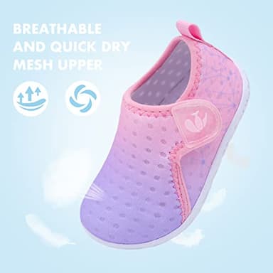 FEETCITY Baby Water Shoes Breathable Mesh Running Sneakers Beach Aqua Socks for Kids Boys Girls 12-18 Months Infant - Image 4