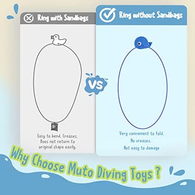 DAUXONE Diving Toys, 27 Pcs Pool Toys with Swim Thru Rings for Kids Age 3-12, Dive Sticks, Rings, Gem, Octopus, Torpedo, Mesh Bag Include - Image 4