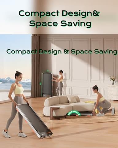 TREAFLOW Walking Pad,Treadmill with Incline for Home Office, 2.5HP Portable Under Desk Treadmill with 265 Lbs Capacity,Remote Control - Image 6