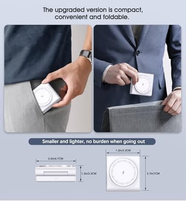 3 in 1 Wireless Charging Station for Apple Multple Devices - Foldable Magnetic Wireless Charger Dock -Travel 18W Charging Pad for iPhone 17 16 15 14 13 12 Pro/Pro Max/Plus/Watch & Airpods All Series - Image 3