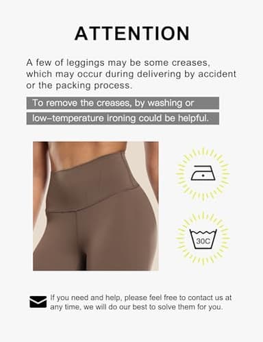 ENERBLOOM Workout Leggings for Women Yoga Pants 7/8 High Waisted Athletic Tights Silky Feeling Soft 25" Gym Activewear Lounge Black Small - Image 6