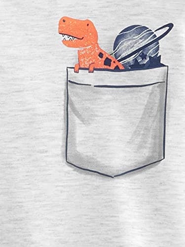 Simple Joys by Carter's Boys' 4-Piece Poly Pajamas, Blue/Grey/Dinosaur, 12 Months - Image 3