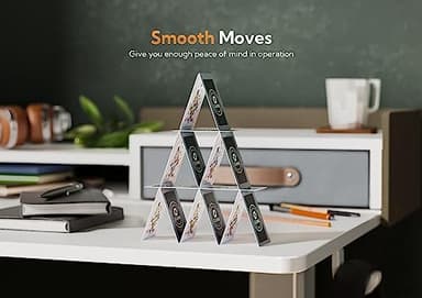 Claiks Standing Desk with Drawers, Adjustable Stand Up Electric Standing Desk Adjustable Height with Storage Shelf and Splice Board, 59 Inch, White - Image 9