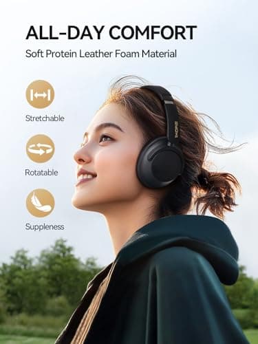 1MORE SonoFlow-Pro Noise Cancelling Headphones - HQ51 Over Ear Bluetooth Headphones with LDAC for Hi-Res Wireless Audio,100H Playtime,Bluetooth 5.4,QuietMax ANC, Comfortable Fit,Clear Calls - Image 7